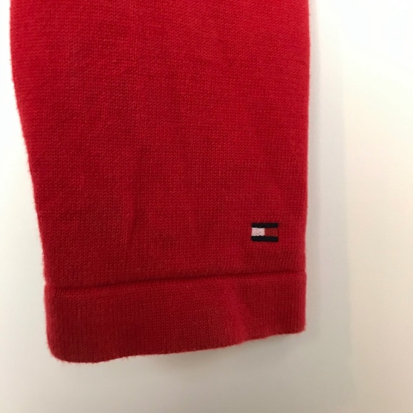 TOMMY HILFIGER The Ohio State University Women Red Crop Long Sleeve Lace Top L. - Picture 4 of 5